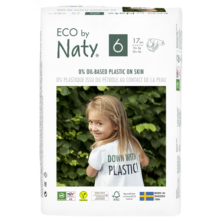 Picture of Eco by Naty® Baby Diapers Size 6 (16+ kg) 17 pcs.