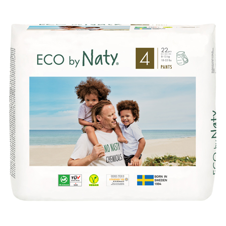 Picture of Eco by Naty® Pull on Pants Size 4 (8-15 kg) 22 pcs.