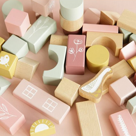 Little Dutch® Building Blocks Pink