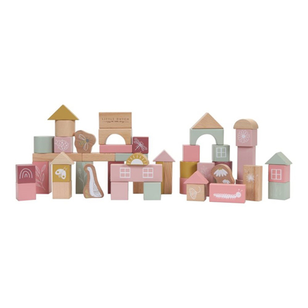 Picture of Little Dutch® Building Blocks Pink