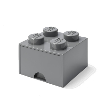 Picture of Lego® Storage Box with Drawers 4 Dark Grey
