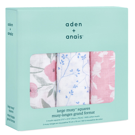 Aden+Anais® Muslin Squares 3-Pack Ma Fleur 70x70