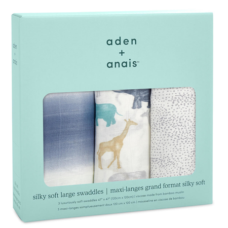 Aden+Anais® Silky Soft Swaddles 3-pack Expedition 120x120