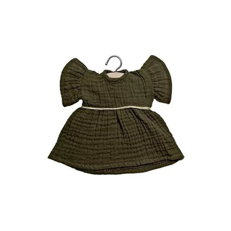 Picture of Minikane® Esemble dress in organic cotton Daisy Kaki 32cm