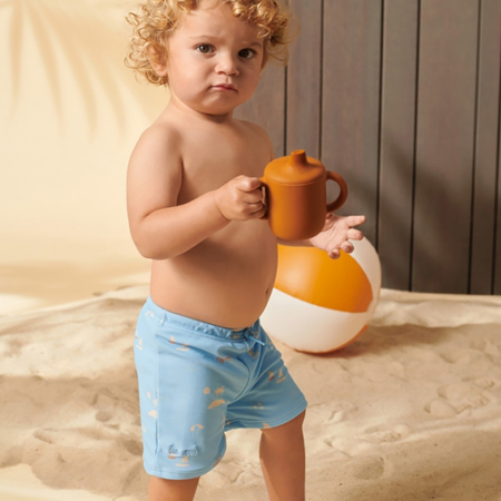 Picture of Liewood® Otto baby boy Swim pants Seersucker Safari Sandy Mix