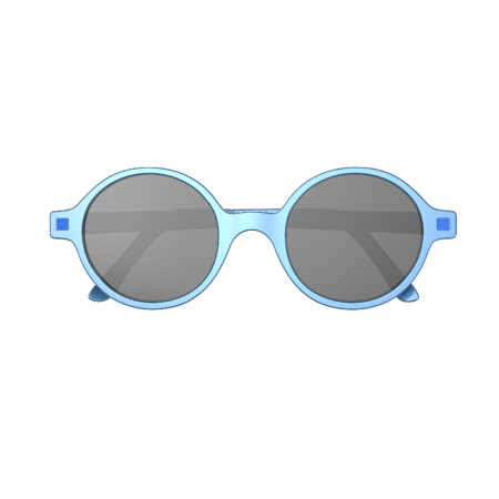 Picture of KiETLA® Sun shades for kids Blue Rozz 6-9Y
