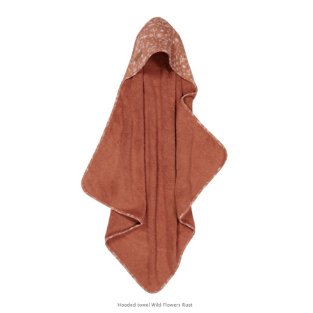 Picture of Little Dutch® Hooded towel Wild Flowers Rust