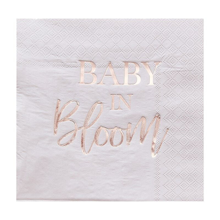Ginger Ray® Baby Shower Napkins Baby in Bloom