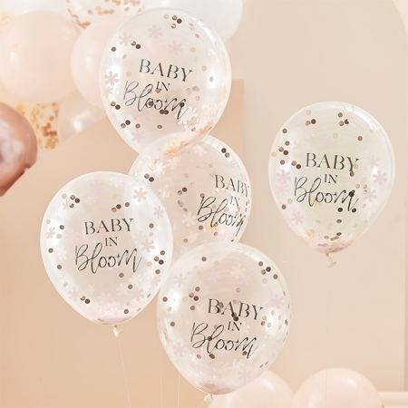 Picture of Ginger Ray® Baby Shower Baby in Bloom Confetti Balloons