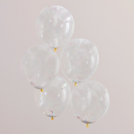 Picture of Ginger Ray® Confetti Balloons Multi Colour Pastel