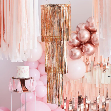 Picture of Ginger Ray®  Fringe Chandelier Mix It Up Rose Gold 