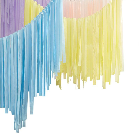 Ginger Ray® Streamer Backdrop Mix It Up  Brights Rainbow