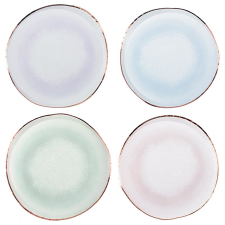 Ginger Ray® Pastel paper plates Mix It Up Watercolor 8 pcs