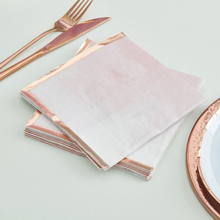 Picture of Ginger Ray®  Reactive Glaze Pink Napkins 16 pcs.