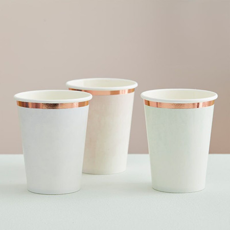 Picture of Ginger Ray® Pastel Watercolour Paper Cups