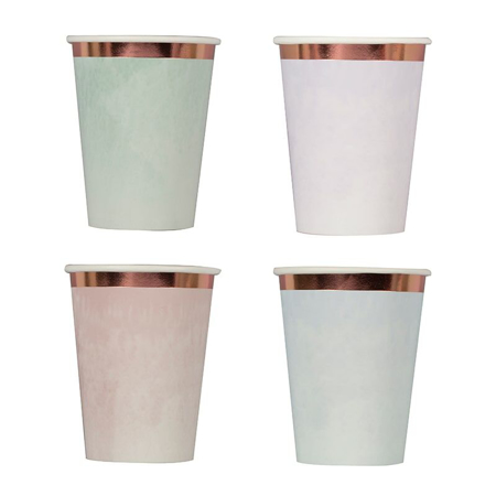 Ginger Ray® Pastel Watercolour Paper Cups