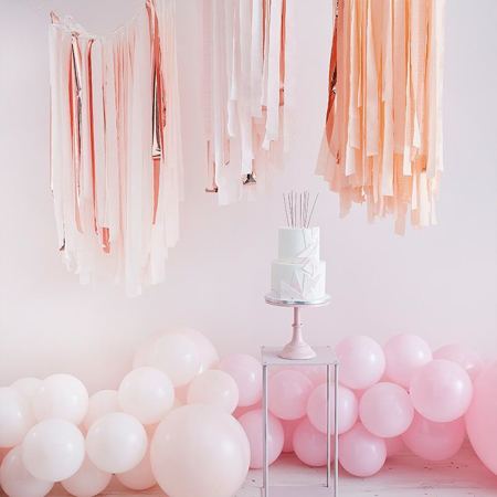 Picture of Ginger Ray® Streamer Backdrop Mix It Up Pink Blush Gold