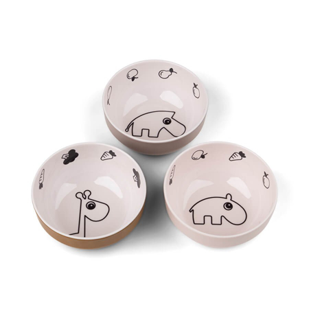 Picture of Done by Deer® Yummy mini bowl 3-pack Deer friends Powder