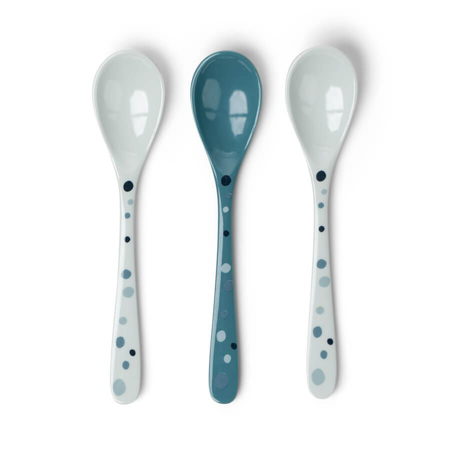 Picture of Done by Deer® Spoon 3 pcs Dreamy dots Blue