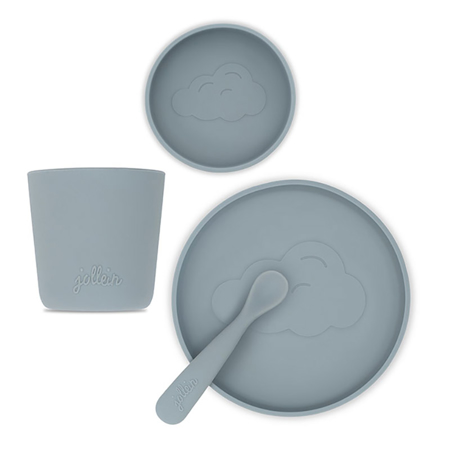 Picture of Jollein® Silicone dinner set Storm Grey