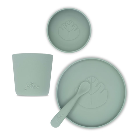 Picture of Jollein® Silicone dinner set Ash Green