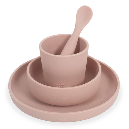 Picture of Jollein® Silicone dinner set Pale Pink