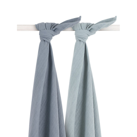 Picture of Jollein® Muslin Multi Cloth Bamboo Storm Grey 2pcs. 115x115