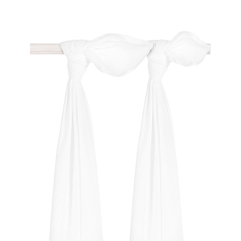 Picture of Jollein® Muslin Multi Cloth Bamboo White 2pcs. 115x115