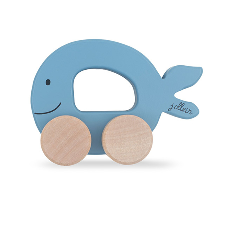 Picture of Jollein® Wooden Toy Car Fish Blue