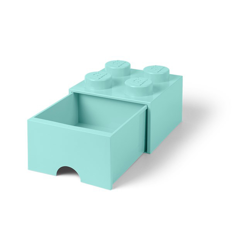 Picture of Lego® Storage Box with drawer Aqua
