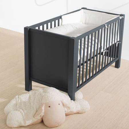 Quax® Baby Cot/Bench Marie-Sofie 120x60 Moon Shadow