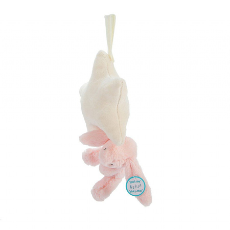 Jellycat® Bashful Pink Bunny Musical Pull 28cm