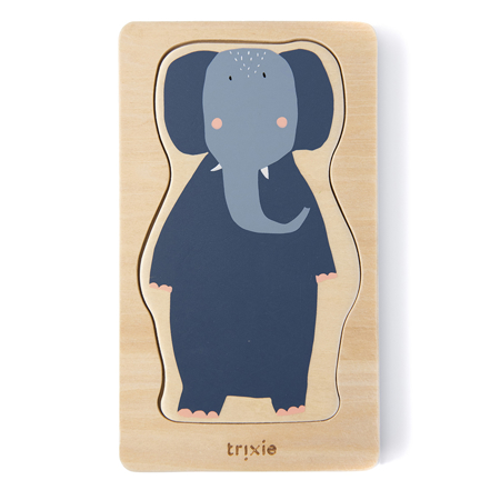 Picture of Trixie Baby® Wooden 4-layer animal puzzle