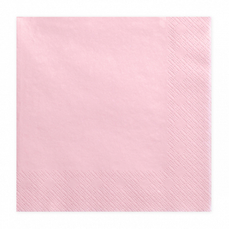 Picture of Party Deco® Napkins Light Powder Pink 33x33