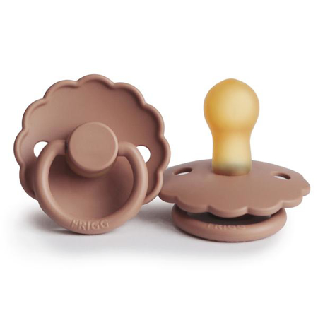 Picture of Frigg® Natural Rubber Pacifier Daisy Rose Gold 2pcs.