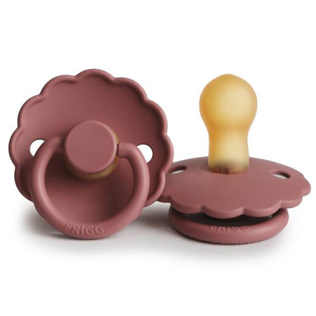Picture of Frigg® Natural Rubber Pacifier Daisy Powder Blush 2 pcs.