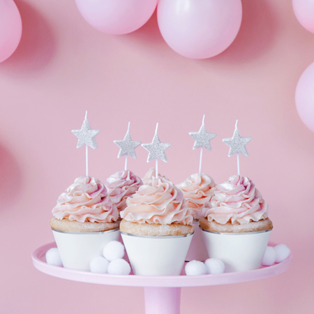 Party Deco® Birthday Candles Stars 5pc.