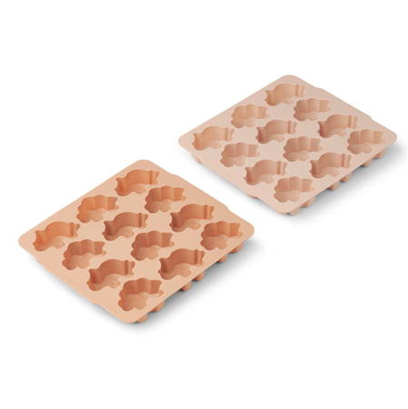 Picture of Liewood® Sonny Ice Cube Tray 2 Pack - Dino rose/tuscany rose mix