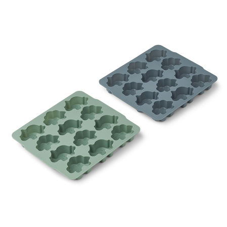 Picture of Liewood® Sonny Ice Cube Tray 2 Pack - Peppermint/whale blue mix