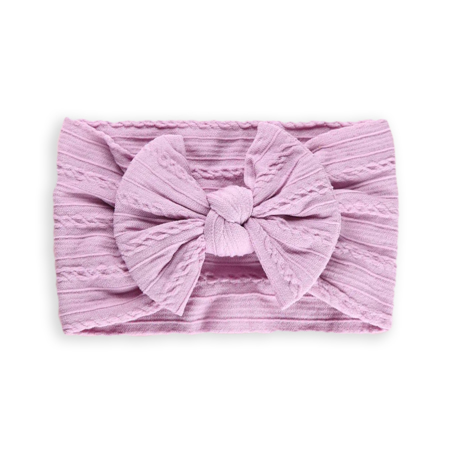 Picture of Elastic Cable bow Headband BOHO Lavander
