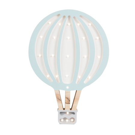 Picture of Little Lights® Handmade wooden lamp Hotairbaloon Blue Sky