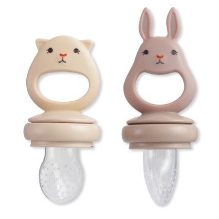 Picture of Konges Sløjd® Silicone Fruit Feeding Pacifier Bunny Bark/Shell