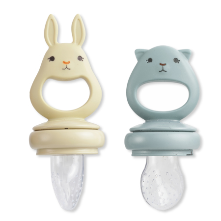 Picture of Konges Sløjd® Silicone Fruit Feeding Pacifier Bunny Topanga Beach/Limonade