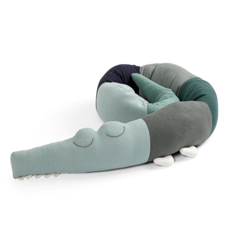 Picture of Sebra® Knitted cushion Sleepy Croc Hazy Blue