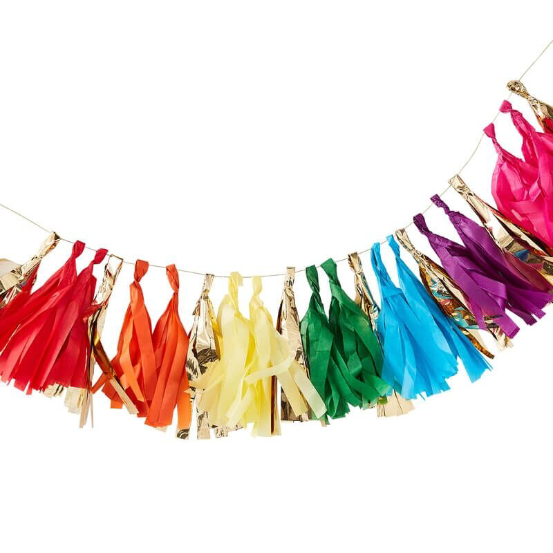 Picture of Ginger Ray® Over The Rainbow Tassel Garland