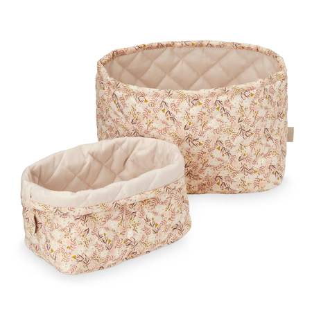 Picture of CamCam® Quilted Storage Baskets Aurora/Shell