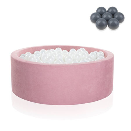 Picture of Kidkii® Ball pit Round Rose 90x40 Grey