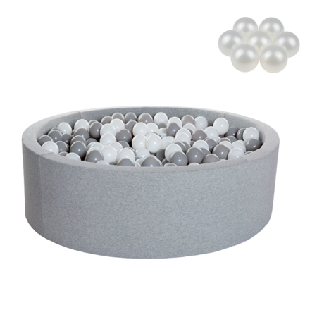 Picture of Kidkii® Ball pit Round Grey 90x40 Pearl