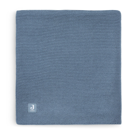 Picture of Jollein® Crib Blanket Basic Knit Jeans Blue 150x100
