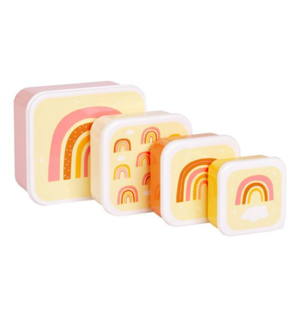 A Little Lovely Company® Lunch & snack box set Rainbow